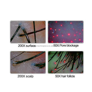 Profession eller 15-Zoll-Bildschirm HD-Kopfhaut-Haar detektor/Haut analyze für Schönheits salon/Heimgebrauch 50/200 Mal Objektiv - Product Image 4