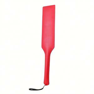 Super exagérer grand cuir rouge/noir Yesi soumis pagaie pour BDSM esclave fessée douleur outil - Product Image 3