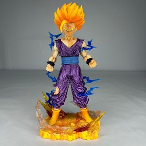 Figura de <span class=keywords><strong>Gohan</strong></span> <span class=keywords><strong>Super</strong></span> <span class=keywords><strong>Saiyan</strong></span> <span class=keywords><strong>2</strong></span> de DBZ, 25 cm, Modelo con Daños de Batalla, Base con Efecto de Rayo, Estatua de Anime de PVC, Juguete Coleccionable - Product Image 1