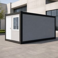 Maison conteneur préfabriquée en panneaux sandwich, design ferme, 20ft 40ft, extensible, maisonnette modulaire, panneaux solaires, dortoir étudiant