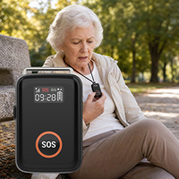 Bracelet GPS 4G pour personnes âgées, détection de chute, appel SOS, montre intelligente, suivi GPS, suivi de la fréquence cardiaque, pendentif