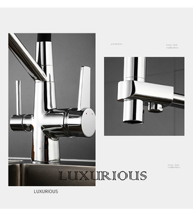 Rozin — robinet mitigeur de cuisine à retrait pour évier avec filtre d'eau - Product Image 4