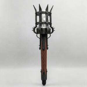 Applique murale torche médiévale imprimée en 3D, lampe rétro en fer à effet flamme, lumière décorative gothique vintage pour la maison, le bar, le château - Product Image 6