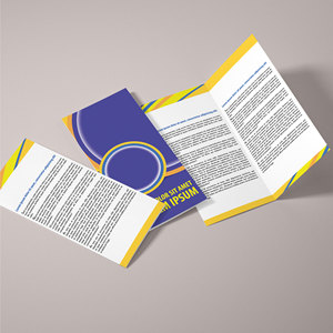 Custom Double Sided Brochure <strong>Printing</strong> Paper Folding Paper <strong>Printing</strong> Services - Product Image 4