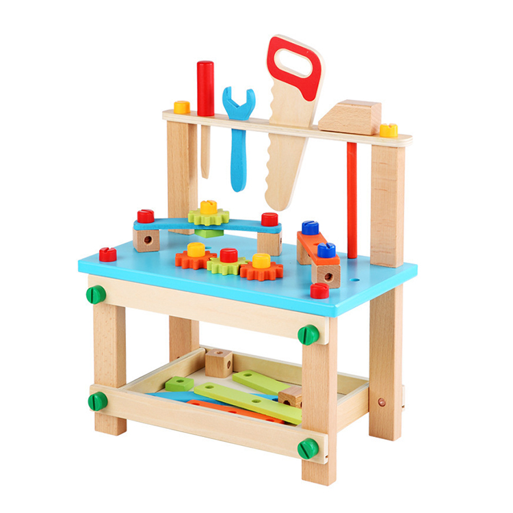Лидер продаж, новый стиль, деревянные игрушки, большой размер, скамейка для инструментов, деревянная скамейка для детей