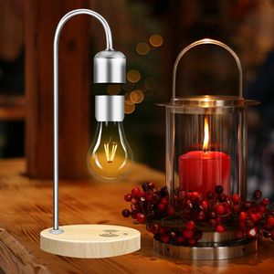 Lámpara de Escritorio Moderna e Innovadora de Cristal con Cargador Inalámbrico, Levitación Magnética, Control Táctil, Bombilla LED Flotante para Dormitorios - Product Image 5