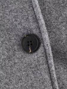 Abrigo de Mujer para Otoño e Invierno 2025, Nuevo Estilo Casual, con Cuello de Piel, Cierre de Botones, Abrigo Largo de Lana, Elegante y Retro. - Product Image 5