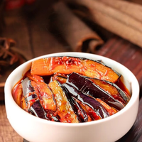 Frozen Listo para Comer Yu Xiang Berenjena Comida Vegetariana China Platos Gourmet Precocinados