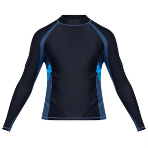 Rashguard pour homme à manches longues, différentes couleurs, anti-UV, Spandex/Polyester, léger, séchage rapide, logo personnalisé, vente en gros - Product Image 3