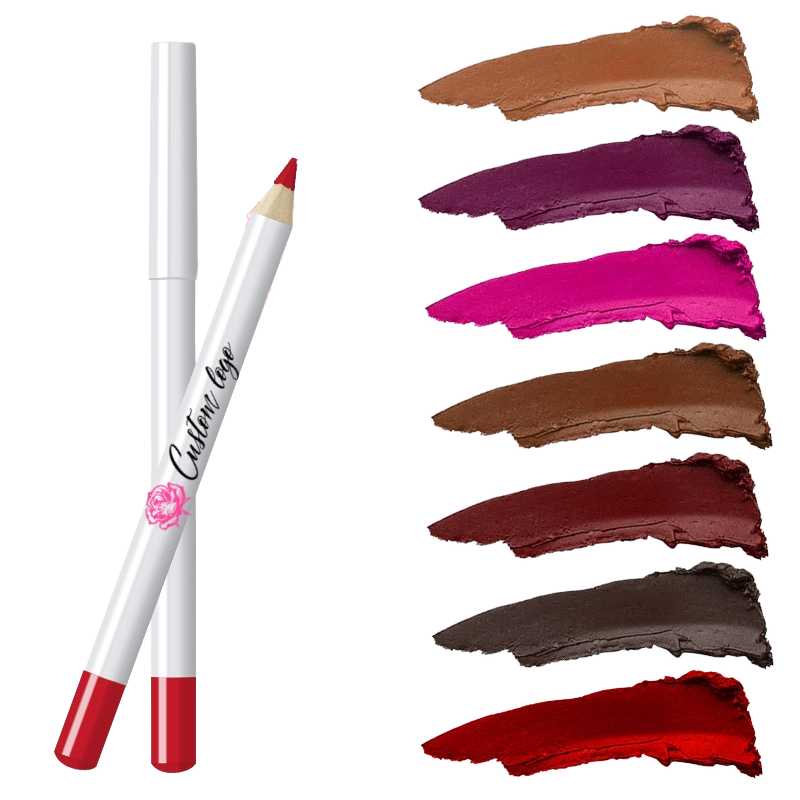 High Quality Waterproof Lip Liner with Customized LOGO Matte Non-fading Nude Lipstick Lip Liner with Private Customized logo