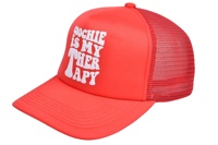 Casquette de camionneur unisexe en polyester à 5 panneaux avec logo personnalisé de haute qualité, en tissu standard, réglable, avec mousse et maille, faible MOQ, tendance, vente en gros