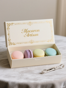 Macaron Hộp quà tặng với cửa sổ rõ ràng để lưu trữ sử dụng hoàn hảo cho các bên và các sự kiện đa màu 3/5/10/20 Macarons mỗi hộp - Product Image 3