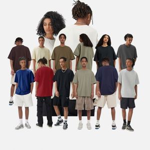 Camiseta de punto extragrande para hombre, 100% algodón, 260 g/m², con logo personalizado, efecto desgastado, lisa, estilo vintage - Product Image 1