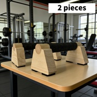 Barres parallèles en bois avec poignées antidérapantes pour l'entraînement aux pompes, le yoga, la musculation à domicile, pour hommes et femmes