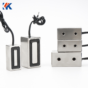 Elektromagnet Pengangkat Persegi Panjang Bertenaga <span class=keywords><strong>12V</strong></span> 24V DC Tipe Holding yang Dapat Disesuaikan - Product Image 4