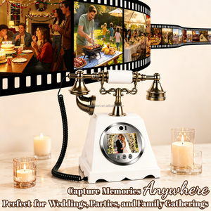 Teléfono Antiguo <span class=keywords><strong>de</strong></span> Bajo Precio para Libro <span class=keywords><strong>de</strong></span> Visitas con Video, Teléfono con Grabación <span class=keywords><strong>de</strong></span> Mensajes <span class=keywords><strong>de</strong></span> Audio y Video para Fiestas, Cumpleaños y Fotos - Product Image 6
