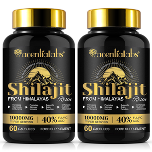 Acentiallabs 60PC etiqueta privada muestra pura natural suplemento sanitario cápsulas de extracto de shilajit, cápsula de shilajit del Himalaya - Product Image 6