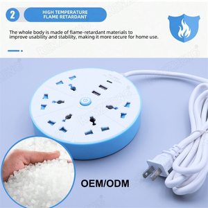 Renzheng 5 <span class=keywords><strong>AC</strong></span> cửa hàng & 3 cổng <span class=keywords><strong>USB</strong></span> điện dải bảo vệ tăng cho nhà/văn phòng công nghiệp mở rộng ổ cắm 110V đánh giá - Product Image 4