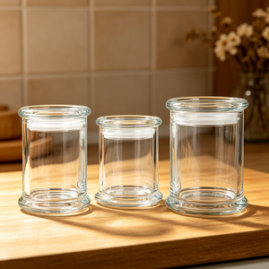 Frascos <span class=keywords><strong>de</strong></span> Vidrio Transparentes Personalizados en Stock <span class=keywords><strong>de</strong></span> 70ml, 220ml, 370ml para Velas y Portavelas con Tapa <span class=keywords><strong>de</strong></span> Vidrio - Product Image 6