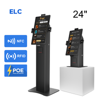 Kiosque interactif à écran tactile de 24 pouces OEM/ODM pour restaurants rapides et décontractés, pour la commande de plats rapides