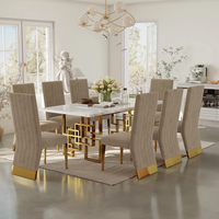 Chaises de salle à manger modernes en velours crème avec dossier en acier inoxydable pour la maison et l'hôtel