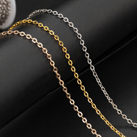 Chaîne de luxe en métal à maillons ovales croisés pour loisirs créatifs, breloques de sac, bracelets, porte-clés, accessoires en vrac, breloques de sac à main