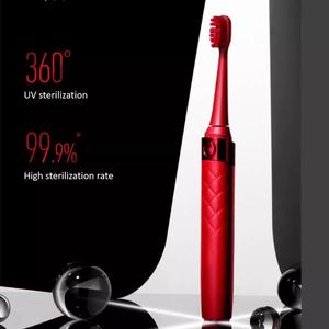 Spazzolino sonico elettrico ad ultrasuoni ricaricabile multifunzione ionico 3 modalità con coperchio sterilizzato Uv - Product Image 6