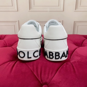 Classic Creative Men's Women's <b>White</b> <b>Leather</b> Sneakers Round Toe Lace-up Court <b>Shoes</b> Solid Color Breathable All Seasons Style - Product Image 2