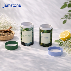 Vente directe usine – Emballage cylindrique en kraft de qualité alimentaire pour mélanges de thé – Boîte cadeau ronde en carton – Tube en papier pour thé en vrac - Product Image 2