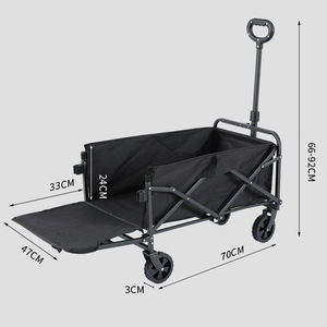 Foldable Mesh Portable <b>Trolley</b> with Rear Door ODM Large Capacity High Quality All Terrain Waterproof Shopping & <b>Tools</b> Storage - Product Image 2