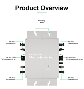 1200W/1400W/1600W for On-Grid Solar Power System Hybrid Three-Phase Dual Output 1 Year Warranty - Product Image 3