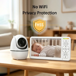 <span class=keywords><strong>Babyphone</strong></span> vidéo intelligent sans fil avec caméra, grand écran, <span class=keywords><strong>longue</strong></span> autonomie, détection des pleurs, mode VOX, 6 pouces - Product Image 1