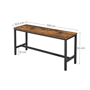 <span class=keywords><strong>VASAGLE</strong></span> Bancs d'intérieur de style mid-century en gros, robustes, avec cadre en métal, ensemble de 2 <span class=keywords><strong>chaises</strong></span> de salle à manger pour la maison, le bar et l'appartement - Product Image 5