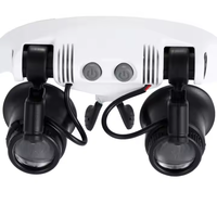 10X/15X/20X/25X LED Magnifier Double Eye Glasses Loupe Lens 8-Lens LED Lamp Strap Glasses for Jeweler Watch Repair Metal