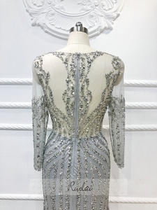 <span class=keywords><strong>Robe</strong></span> de soirée sirène scintillante de luxe à manches longues sexy MOTB-090 pour femmes - Product Image 6
