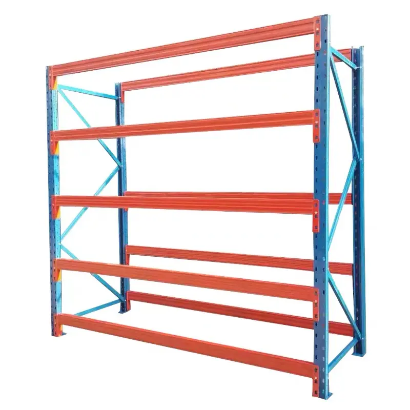 Custom Factory Industrial Warehouse Shelf Heavy Storage Steel Duty Shelves Metal Stacking Racks industrial racking