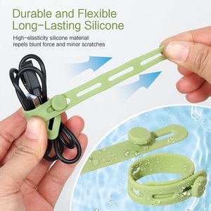 24 шт., силиконовые кабельные стяжки - Product Image 4