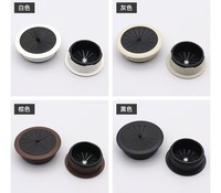 Passe-câble en plastique ABS pour bureau, cache-trou de câble, accessoire de mobilier pour ordinateur, vente en gros, fabriqué au Guangdong