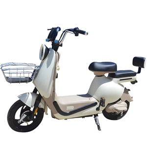 Nouveau Vélo Électrique Rétro Style Crème 2026, E-Bike <span class=keywords><strong>2</strong></span> <span class=keywords><strong>Places</strong></span> avec Panier Avant, Scooter Urbain Mignon pour Trajets Quotidiens - Product Image 2