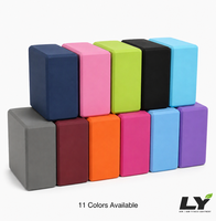 Bloque de Yoga de Algodón Ecológico RoHS, 10 Colores, Ladrillo de Pilates Antideslizante de Alta Densidad, Espuma Ligera para Ejercicios de Yoga, Danza y Gimnasio