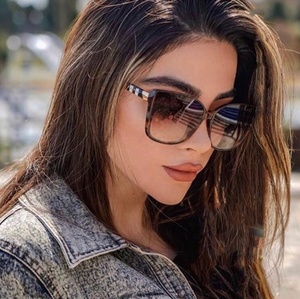 <span class=keywords><strong>Gafas</strong></span> De <span class=keywords><strong>Sol</strong></span> De estilo vintage para mujer, anteojos De <span class=keywords><strong>Sol</strong></span> femeninos con diseño De ojo De gato cuadrado, De gran tamaño, a la moda - Product Image 3