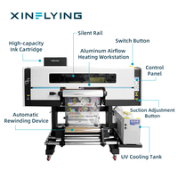 Imprimante UV DTF XinFlying nouvelle génération 2025, machine à broder 3D UV 60 cm, imprimantes DTF pour impression sur t-shirts