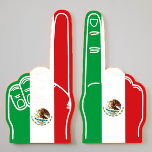 Manos de Espuma con Bandera de Todos los Países <span class=keywords><strong>para</strong></span> Fanáticos del Fútbol 2026, Dedos de Espuma <span class=keywords><strong>para</strong></span> Animar en Eventos Deportivos, Juegos y Fiestas - Product Image 2