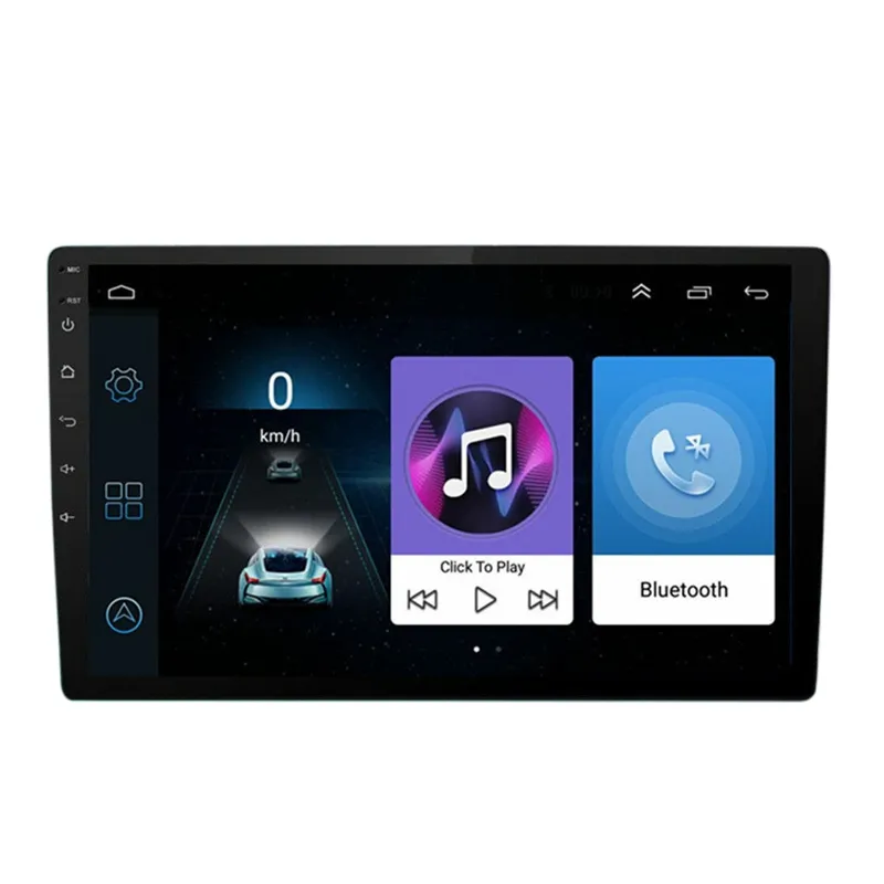 Pemutar Multimedia Mobil 2 Din 10.1 Inci, Radio Stereo Mobil Android WIFI Nirkabel, Pemutar Audio Mirrorlink dengan Radio GPS Wifi
