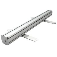 Support de bannière enroulable en aluminium personnalisé 78x200cm, portable, rétractable, pour exposition intérieure, logo personnalisé, vente en gros