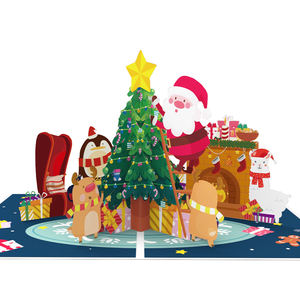 Thiệp Giáng Sinh 3D Pop-up cao cấp Winpsheng, thiết kế đèn sang trọng, có nhạc, giấy 250gsm, màu sắc tùy chỉnh - Product Image 5