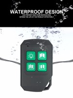 Control Remoto Universal YET2129 433.92Mhz RF, Duplicador de Control Remoto Tipo D4 de ABS con 4 Botones