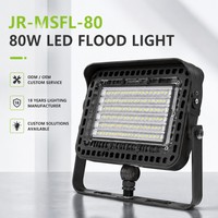 Projecteur LED industriel 80W, IP66, étanche, en aluminium moulé sous pression, lampe de projecteur extérieure pour l'éclairage des usines, des entrepôts et des stades