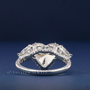 Anillo de Diamantes de Laboratorio Sintético de Oro de 14K de Lujo para Mujer, Anillo de Compromiso con Diamante de Corte Redondo Brillante, Joyería Fina Elegante - Product Image 4