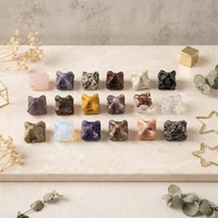 Nouveautés : Mini-châteaux sculptés en cristal de quartz naturel mélangé de 35 mm, artisanat spirituel en pierres précieuses, figurines à vendre